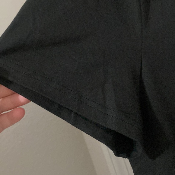 Plus Size Halloween Pumpkin and Bats Coffee Cup Graphic V Neck Tee - Picture 5 of 8